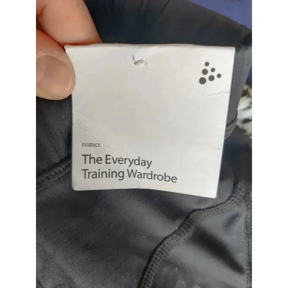 Craft Women's Essence Cycling Knickers Padded USPF50 Sz XS Black Cropped Pants - Picture 10 of 11